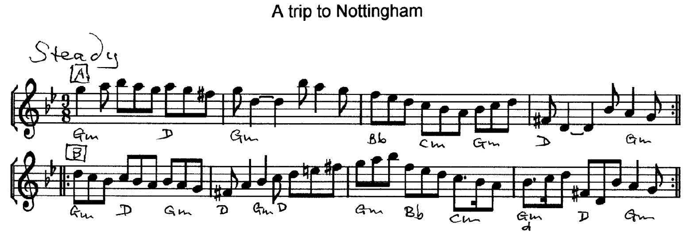 Trip To Nottingham, A (music)